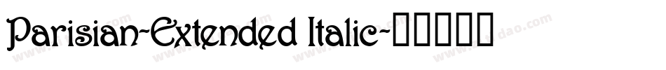Parisian-Extended Italic字体转换